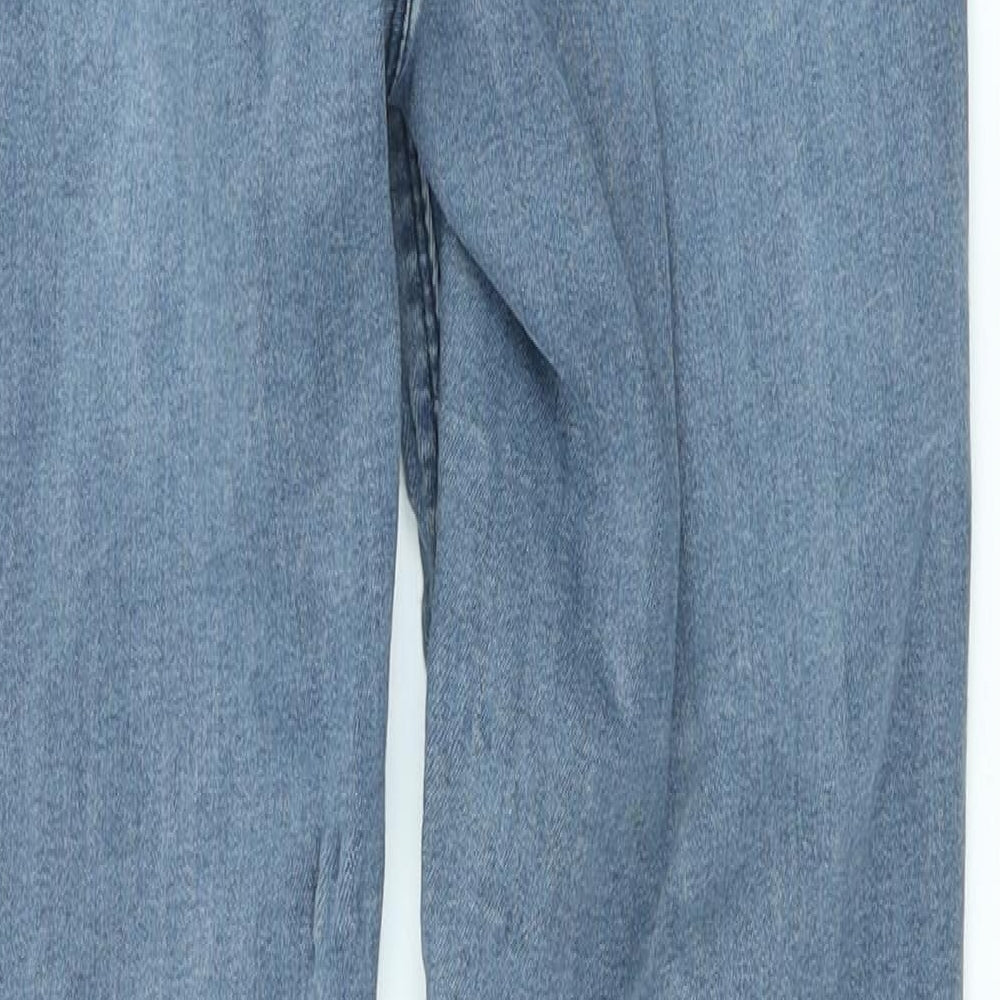 New Look Womens Black Cotton Skinny Jeans Size 14 L27 in Regular Button