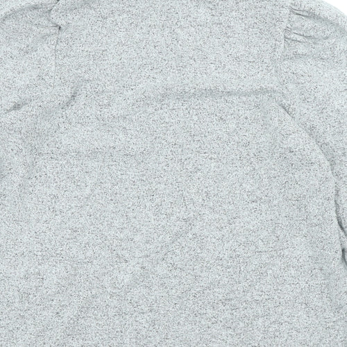 TU Womens Grey High Neck Viscose Pullover Jumper Size 8