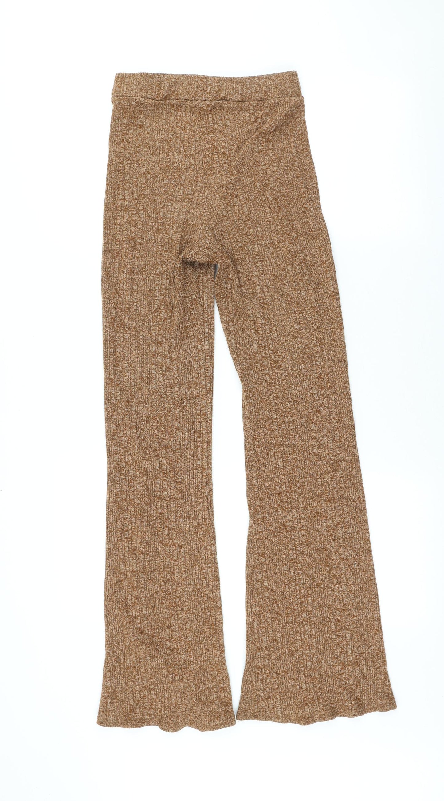 ASOS Womens Brown Cotton Jogger Trousers Size 4 L29 in Regular Drawstring