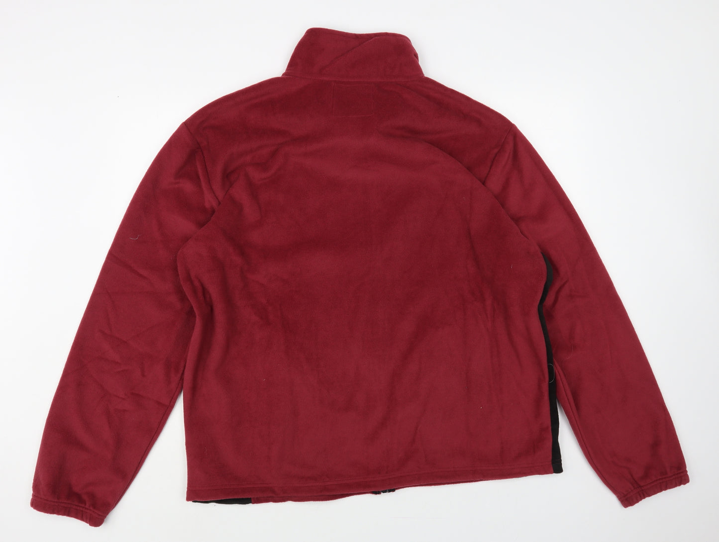 Atlas Mens Red Polyester Full Zip Sweatshirt Size 2XL