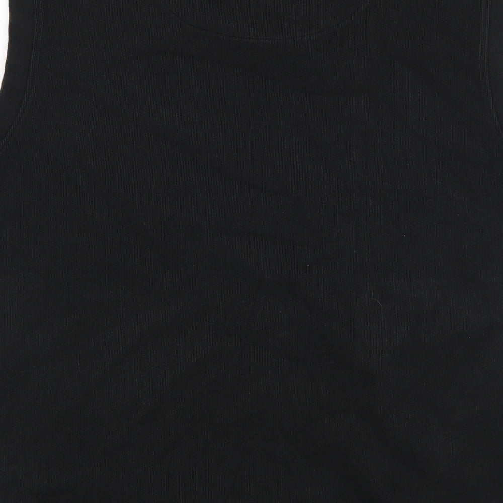 Woodworm Mens Black Cotton Vest Sweatshirt Size L