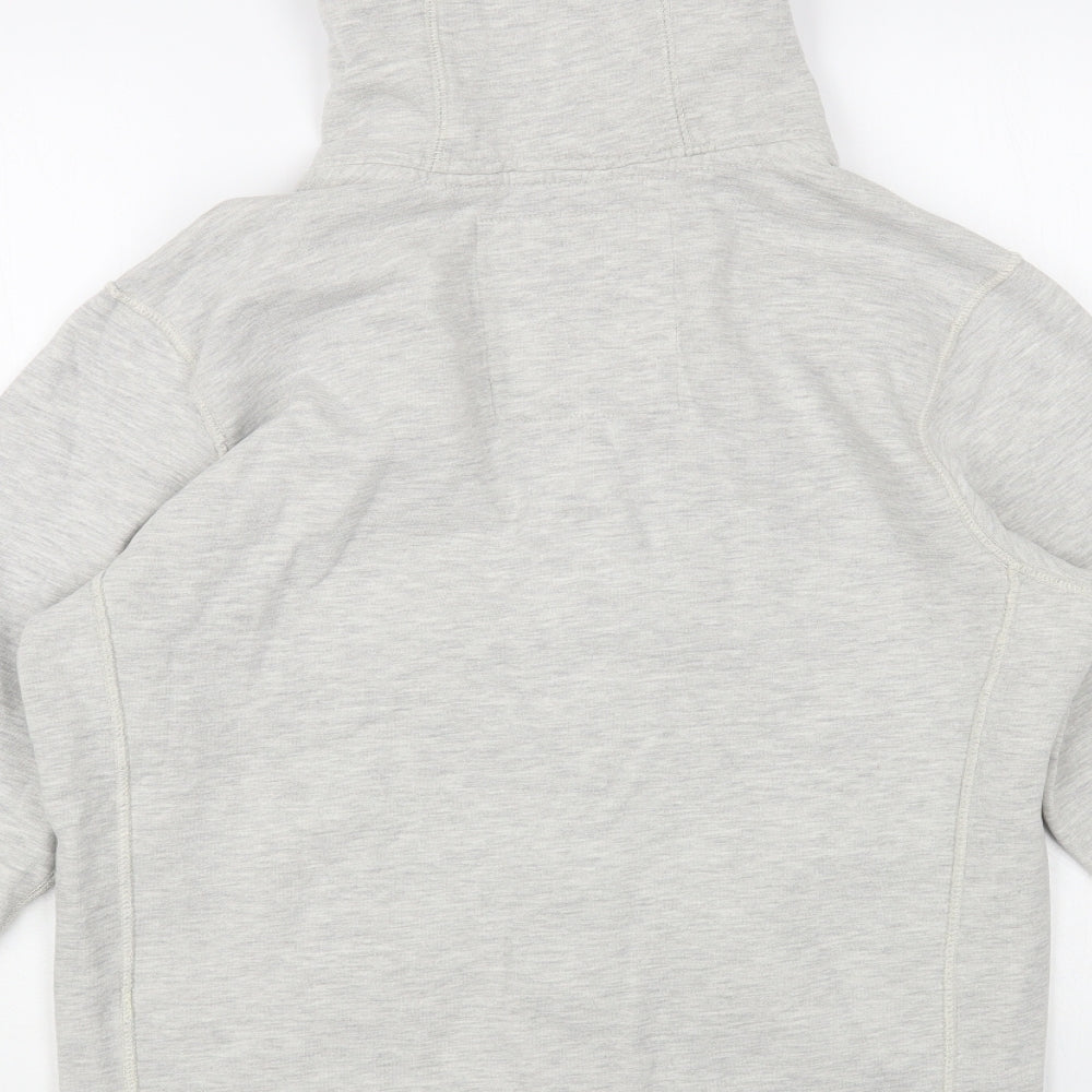 Drift King Mens Grey Cotton Full Zip Hoodie Size M