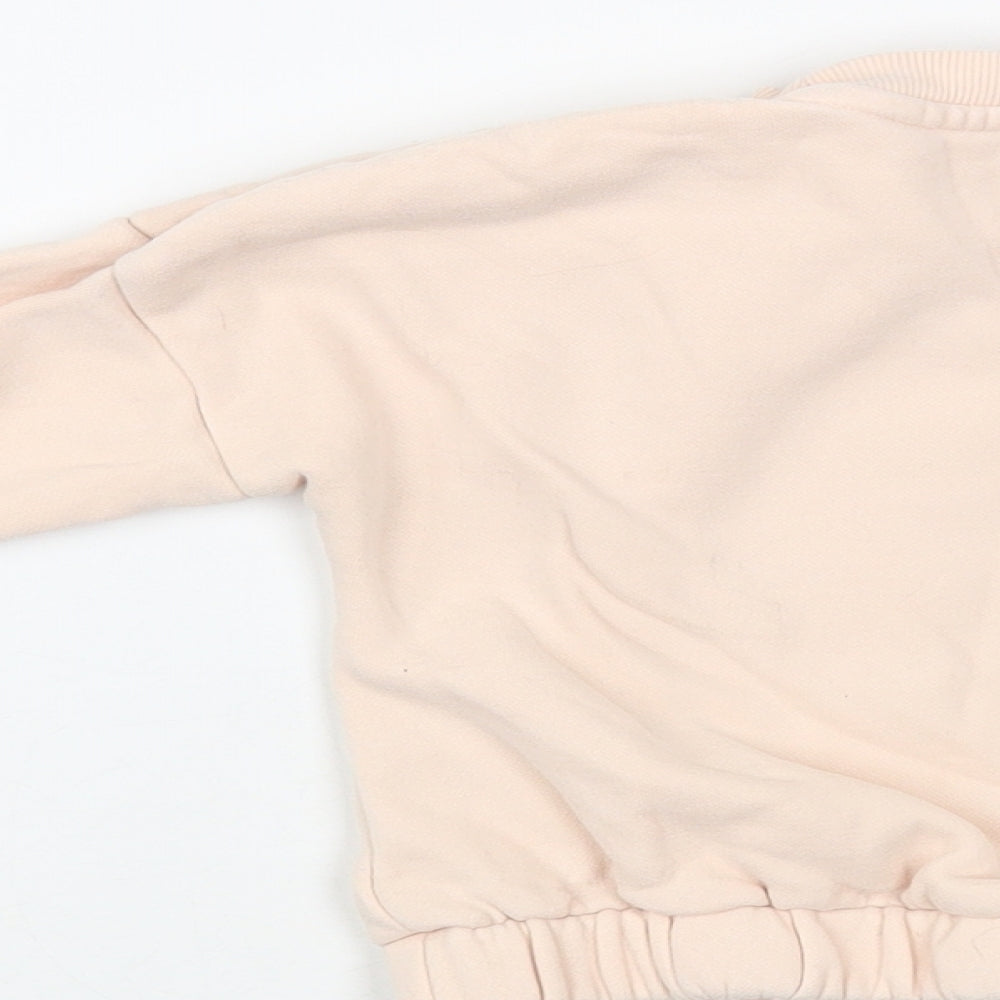 Nutmeg Baby Pink Cotton Pullover Jumper Size 18-24 Months Pullover - Flamingo