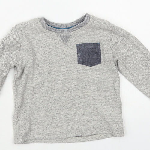 Matalan Baby Grey Cotton Pullover Jumper Size 12-18 Months Pullover