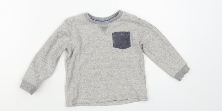 Matalan Baby Grey Cotton Pullover Jumper Size 12-18 Months Pullover
