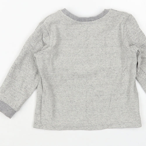 Matalan Baby Grey Cotton Pullover Jumper Size 12-18 Months Pullover