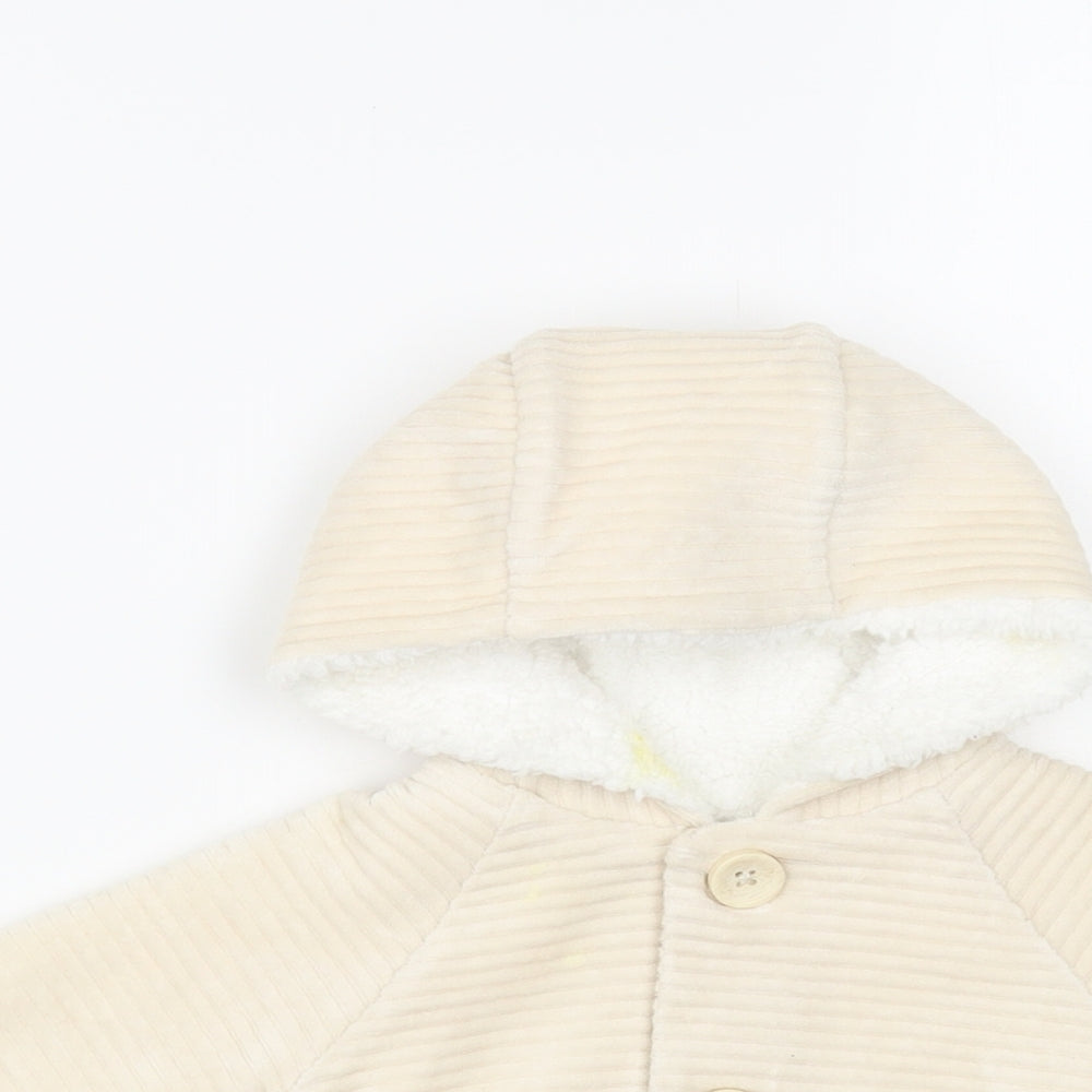 George Girls Pink Basic Jacket Jacket Size 3-6 Months Button