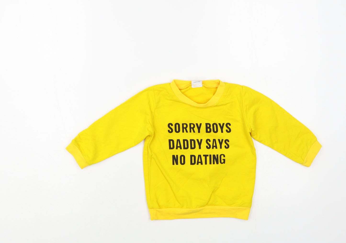 Preworn Baby Yellow Cotton Pullover Jumper Size 12-18 Months Pullover - Sorry Boys