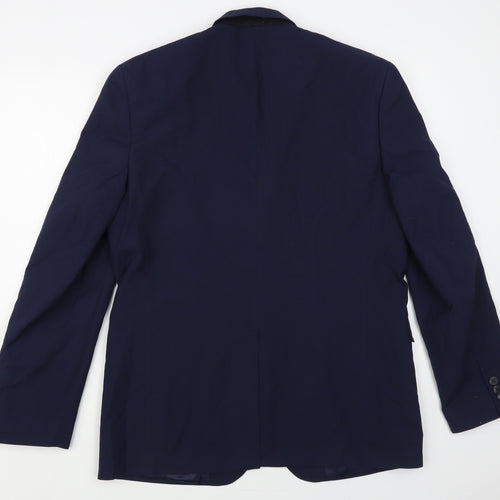 Primark Mens Blue Polyester Jacket Blazer Size 40