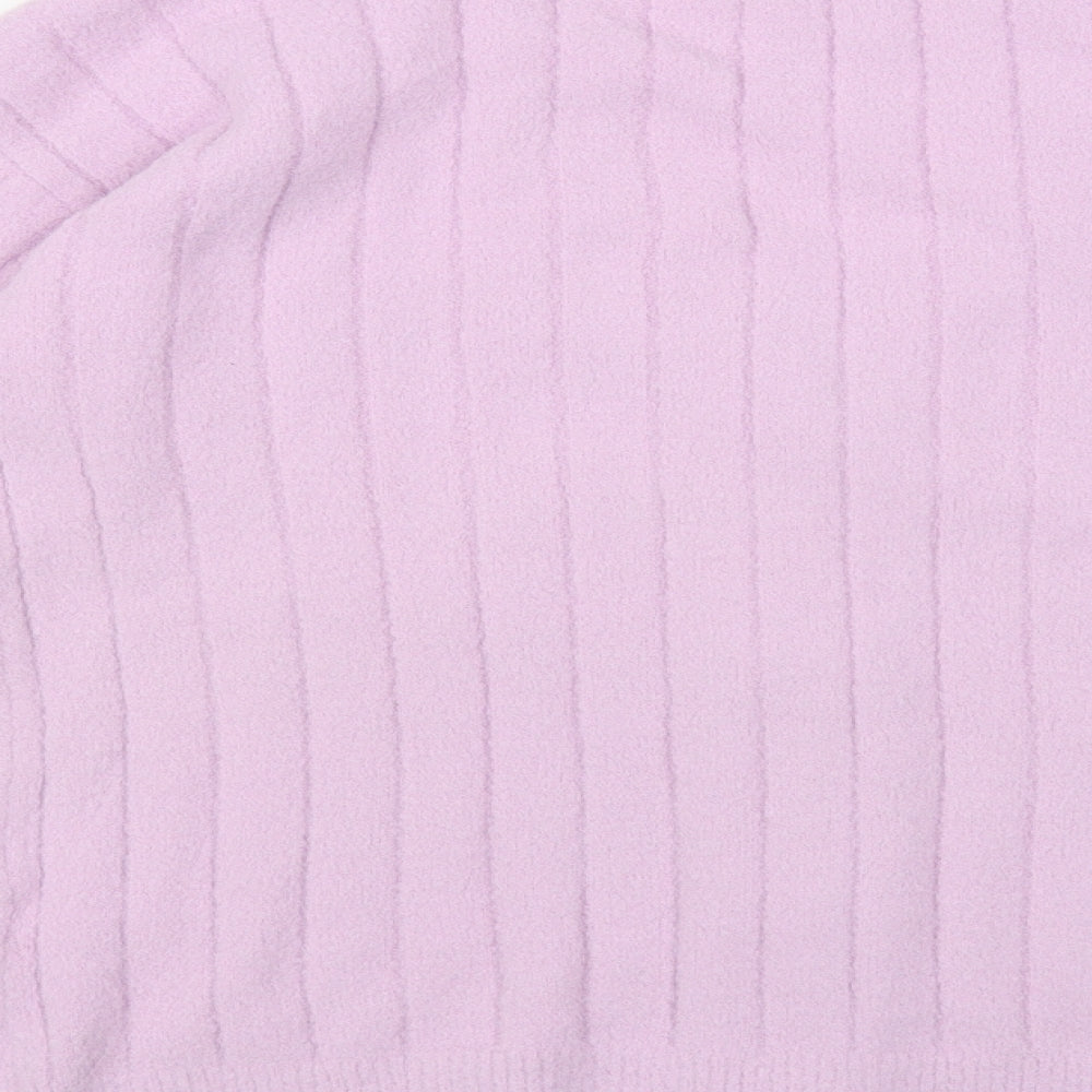 NEXT Womens Purple V-Neck Nylon Cardigan Jumper Size 14