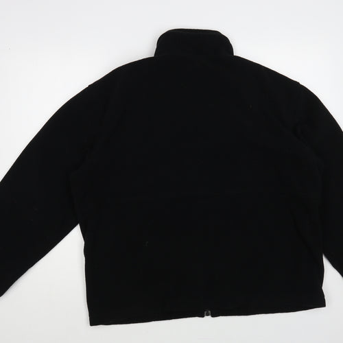 Marks and Spencer Womens Black Polyester Full Zip Sweatshirt Size L Zip