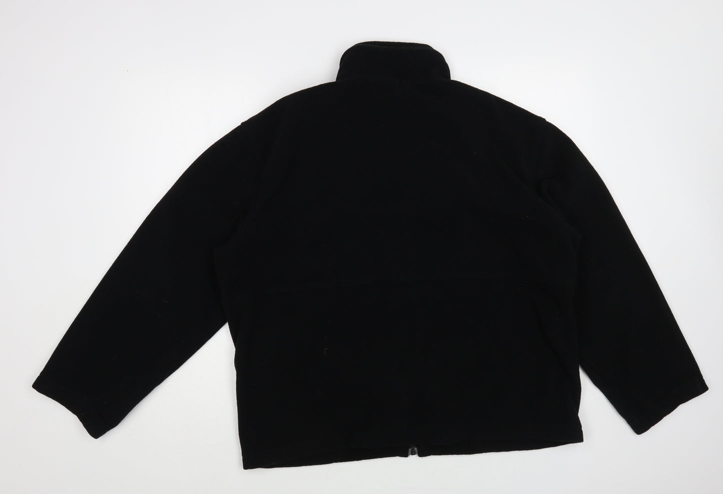 Marks and Spencer Womens Black Polyester Full Zip Sweatshirt Size L Zip