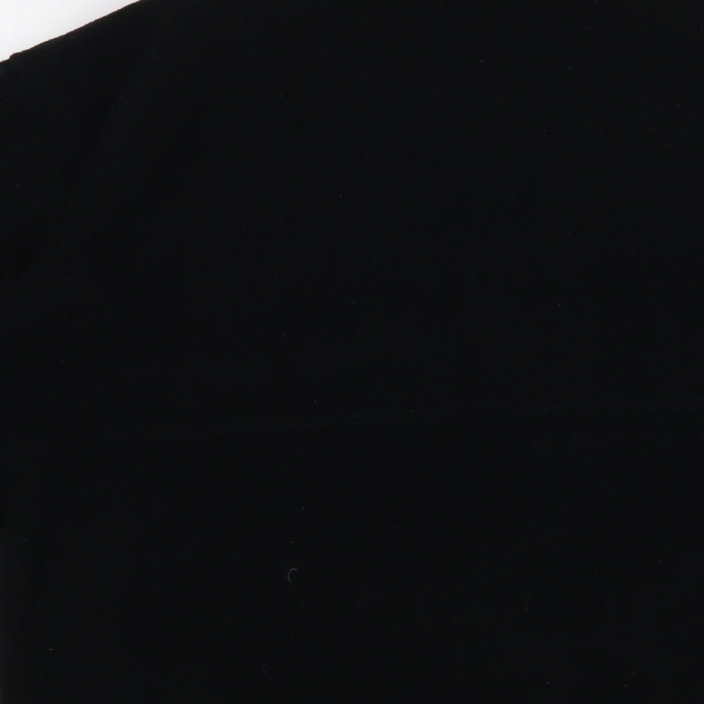 Marks and Spencer Womens Black Polyester Full Zip Sweatshirt Size L Zip
