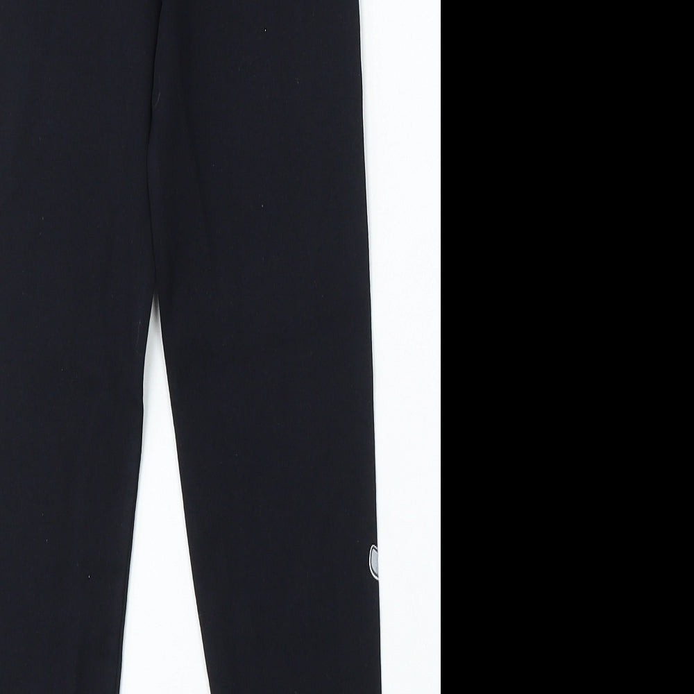 Viollen Girls Black Cotton Jogger Trousers Size 6-7 Years Regular Pullover - Cats