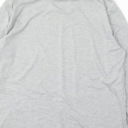 Preworn Mens Grey Roll Neck Polyester Pullover Jumper Size XL