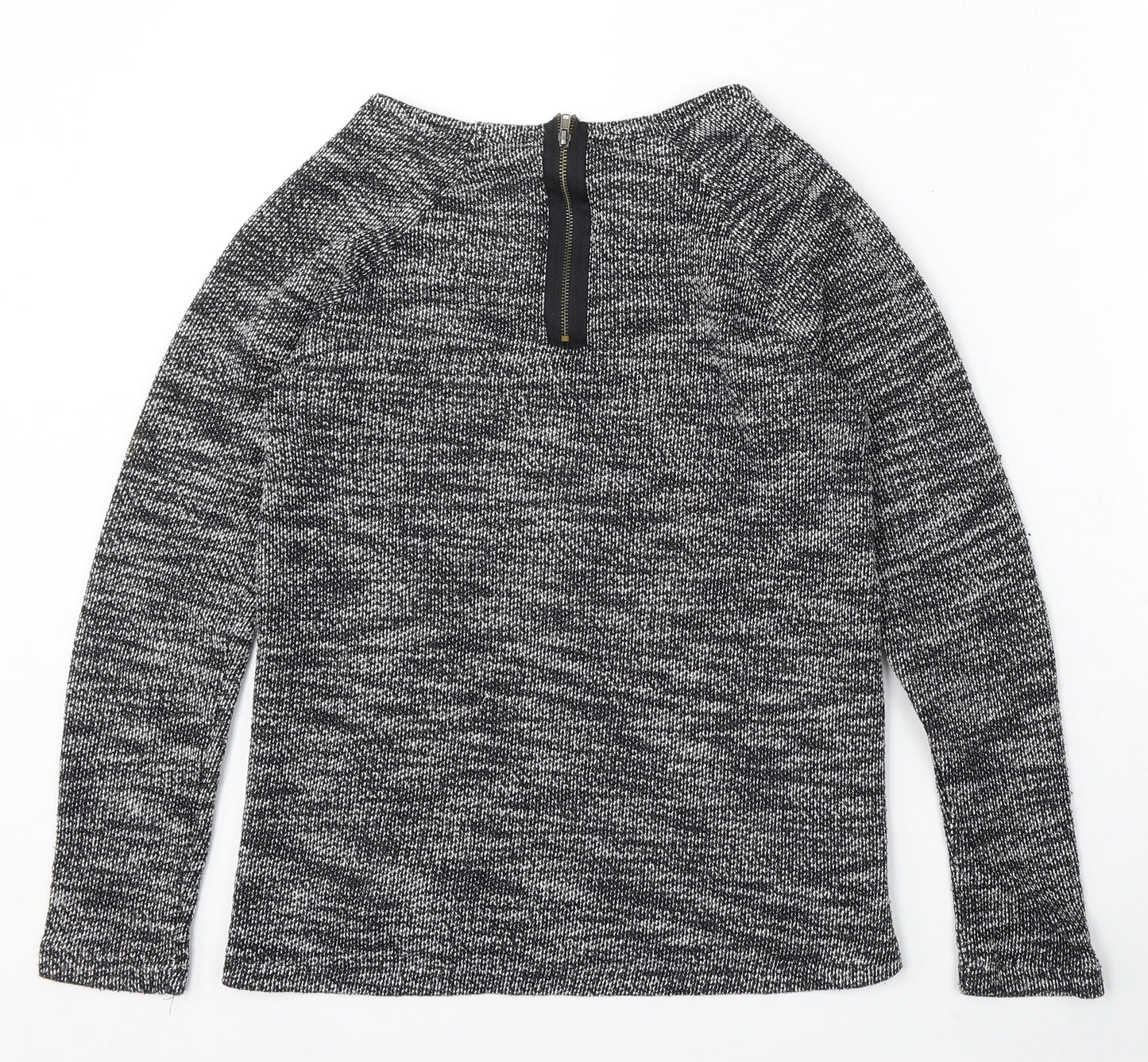 New Look Womens Black Boat Neck Polyester Pullover Jumper Size 8