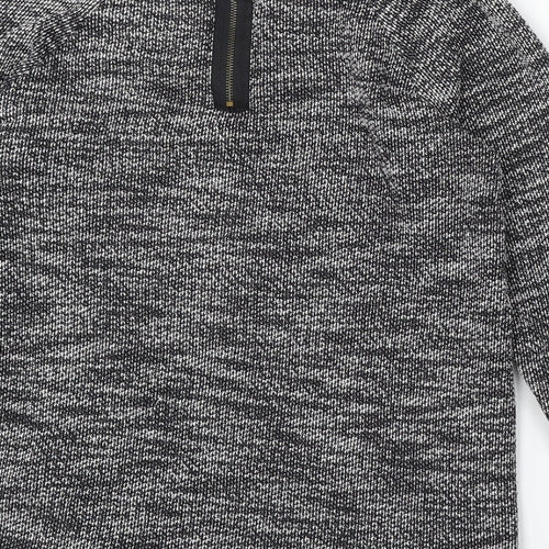 New Look Womens Black Boat Neck Polyester Pullover Jumper Size 8