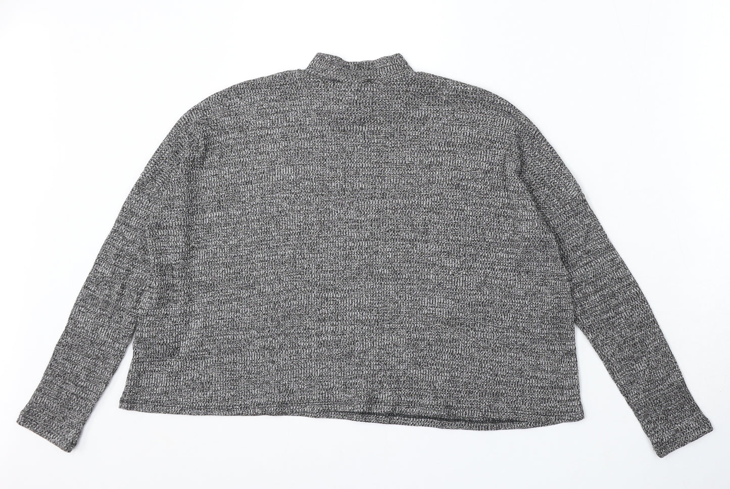 Divided by H&M Womens Grey Round Neck Polyester Pullover Jumper Size S