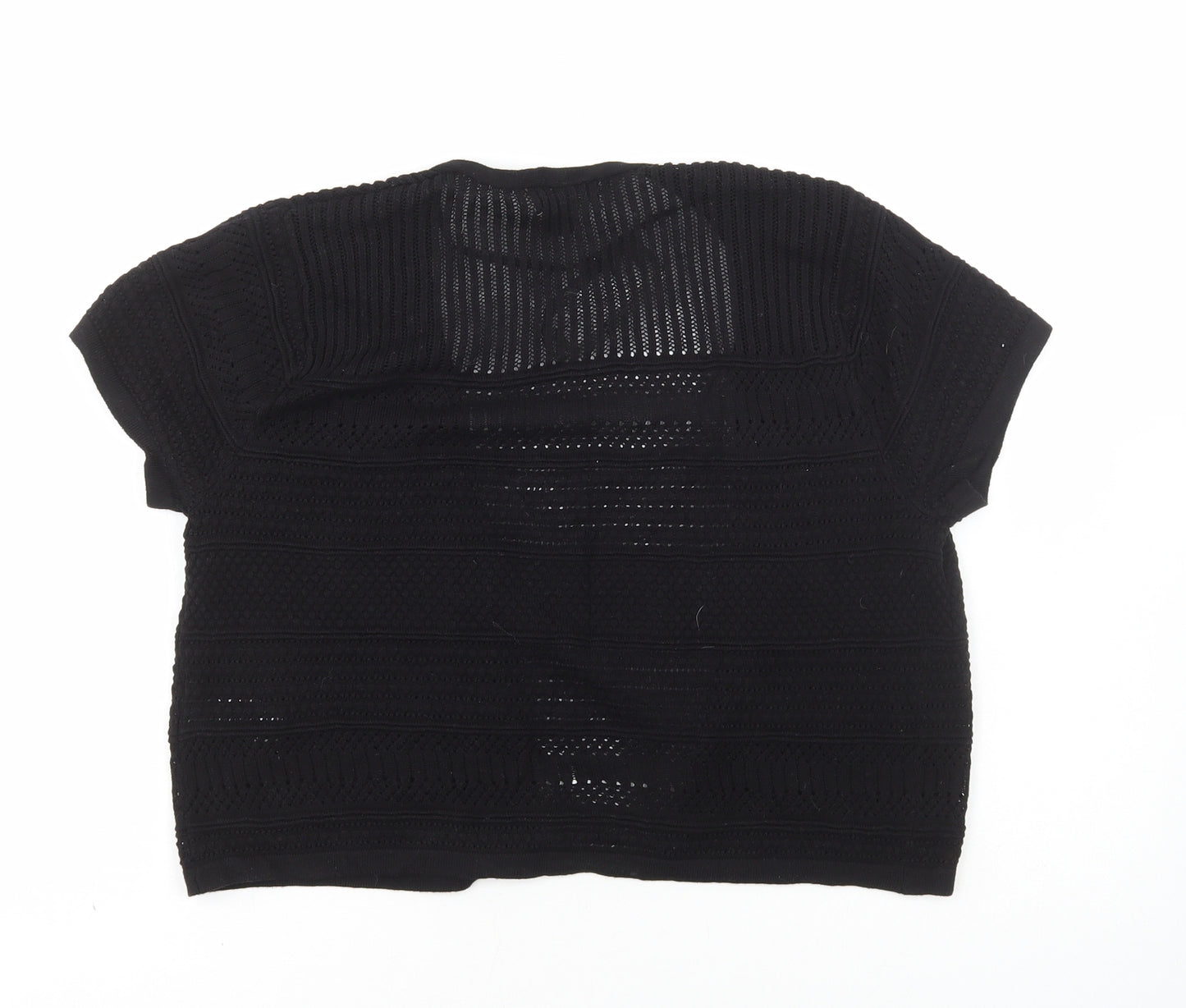 Primark Womens Black Cotton Cardigan Jumper Size XS
