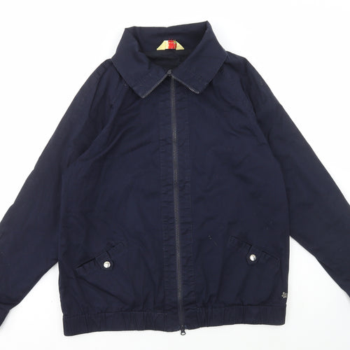 Alice Collins Womens Blue Jacket Coat Size 14 Zip