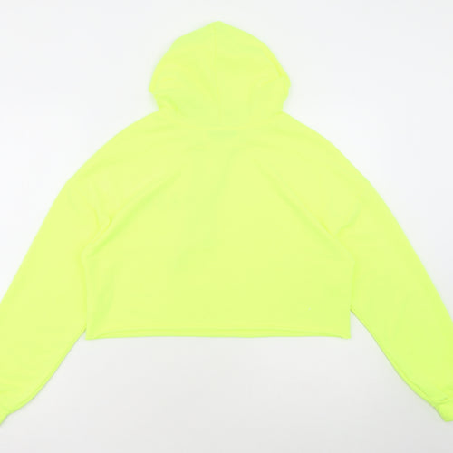 SheIn Womens Yellow Polyester Pullover Hoodie Size XS - BABE