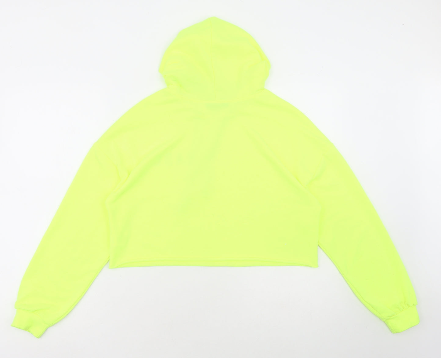 SheIn Womens Yellow Polyester Pullover Hoodie Size XS - BABE