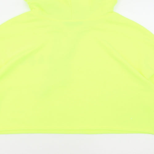 SheIn Womens Yellow Polyester Pullover Hoodie Size XS - BABE