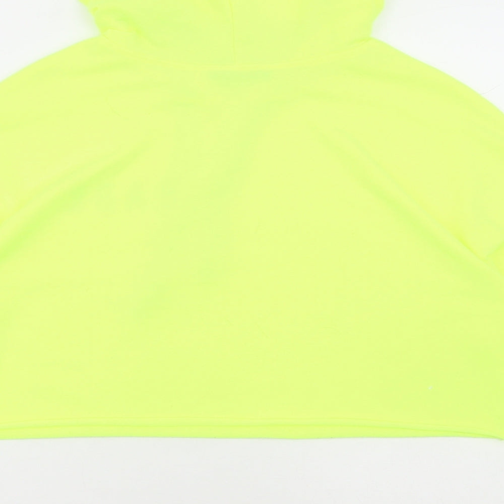 SheIn Womens Yellow Polyester Pullover Hoodie Size XS - BABE