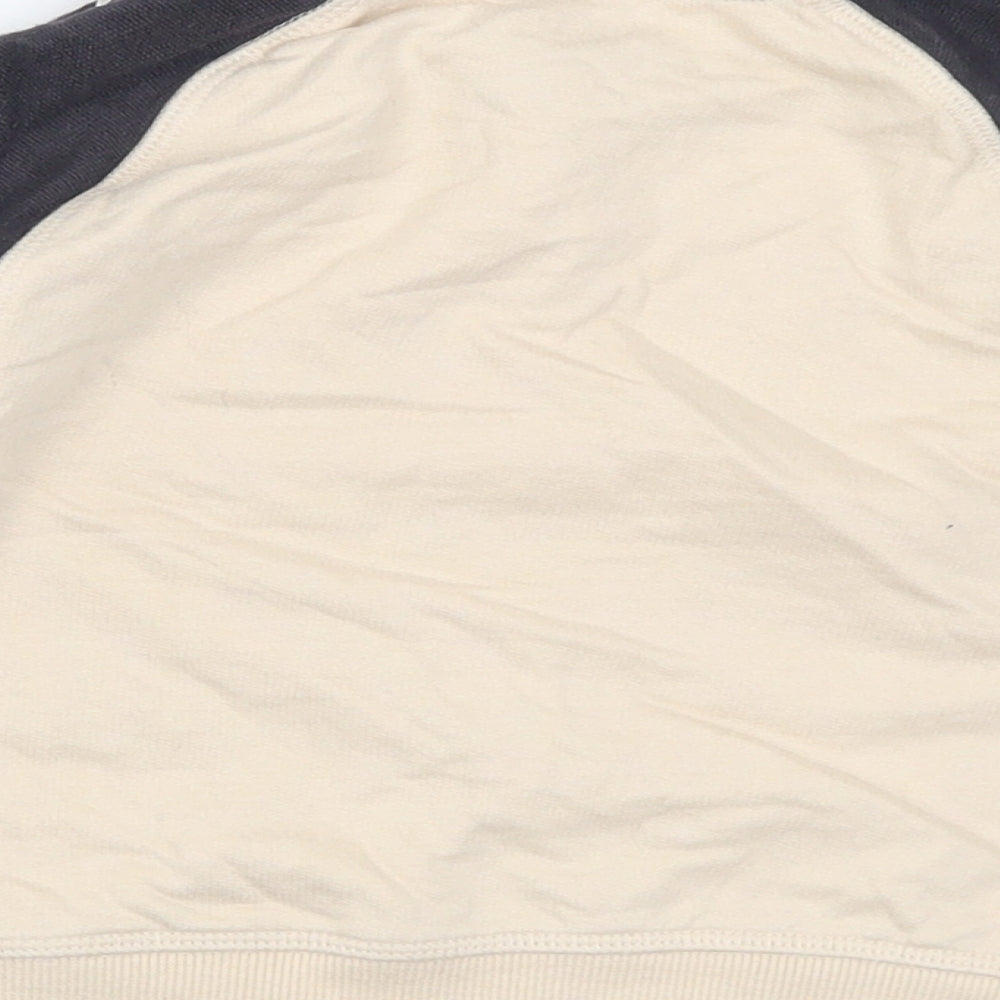 Nutmeg Boys Beige Cotton Pullover Jumper Size 12-18 Months - Cheeky