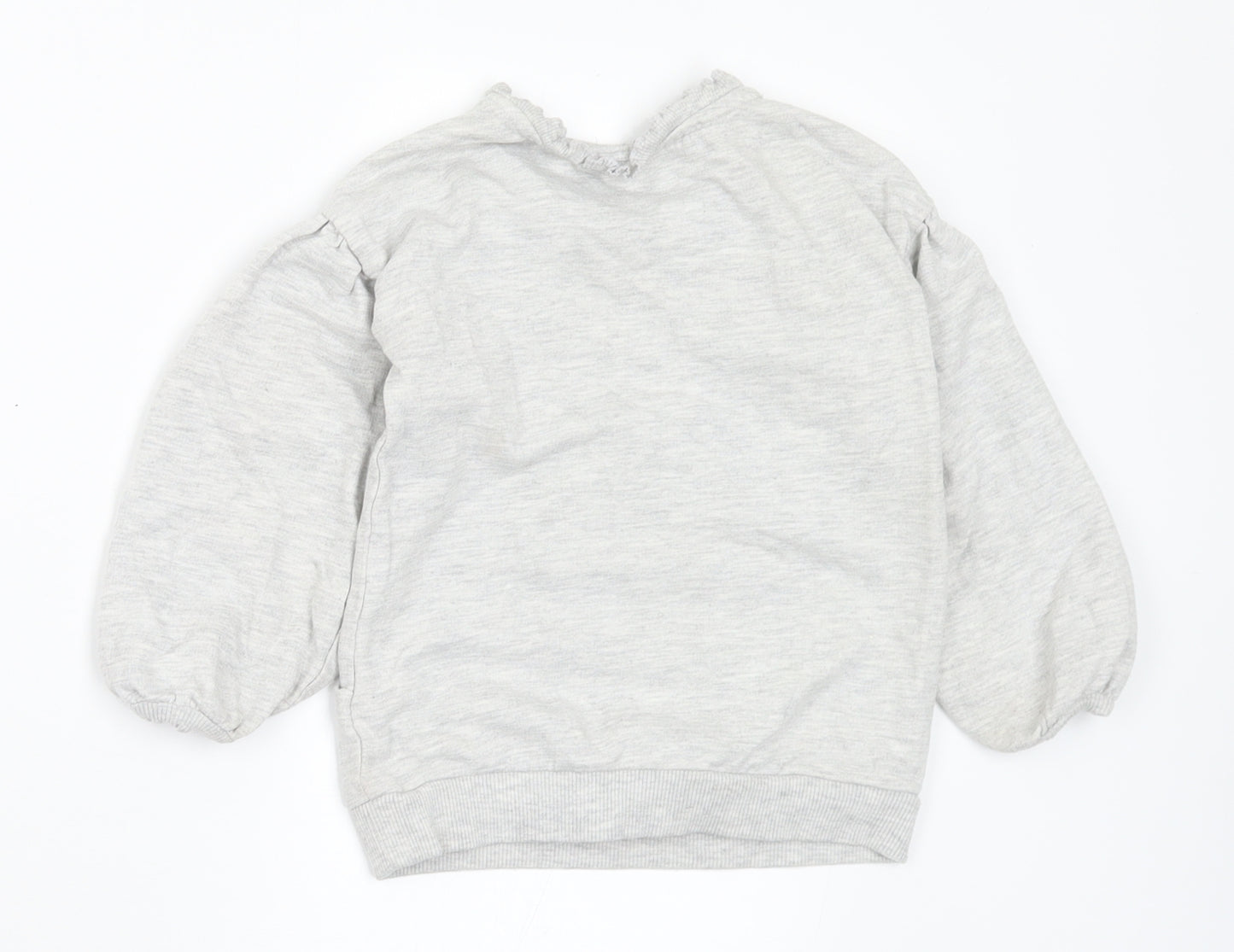 George Girls Grey Cotton Pullover Sweatshirt Size 2-3 Years - Rabbit