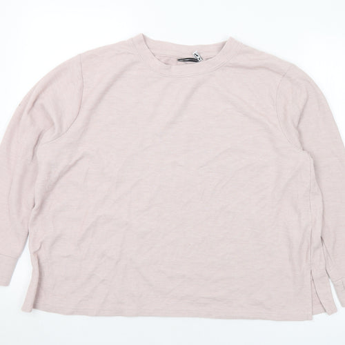 ASOS Womens Purple Crew Neck Polyester Pullover Jumper Size 14