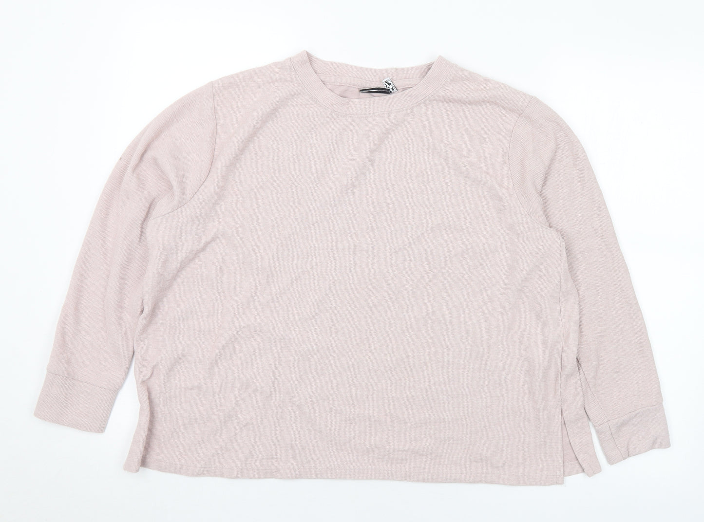 ASOS Womens Purple Crew Neck Polyester Pullover Jumper Size 14