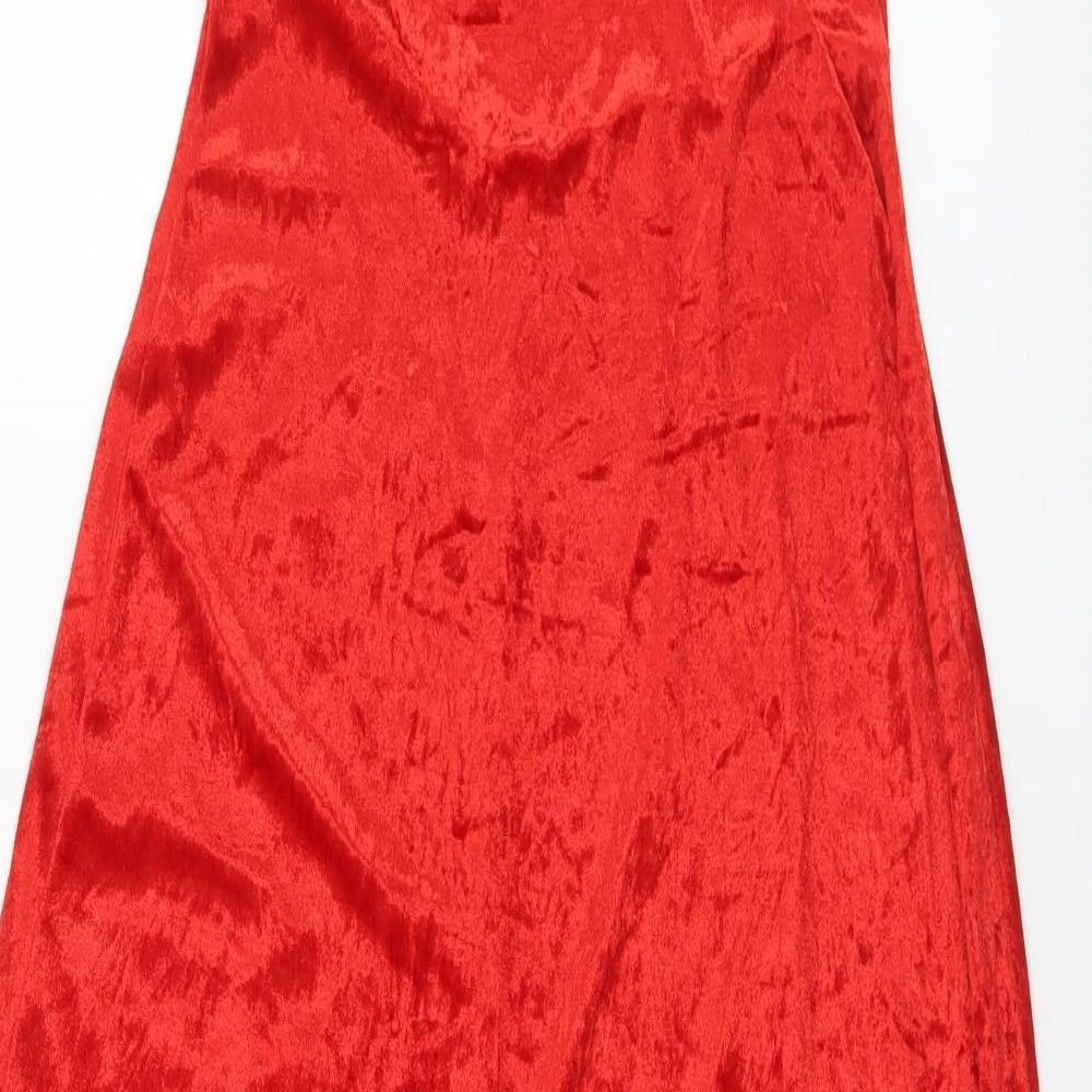 Preworn Womens Red Polyester Fit & Flare Size 12 Sweetheart - 12-14 Fancy Dress