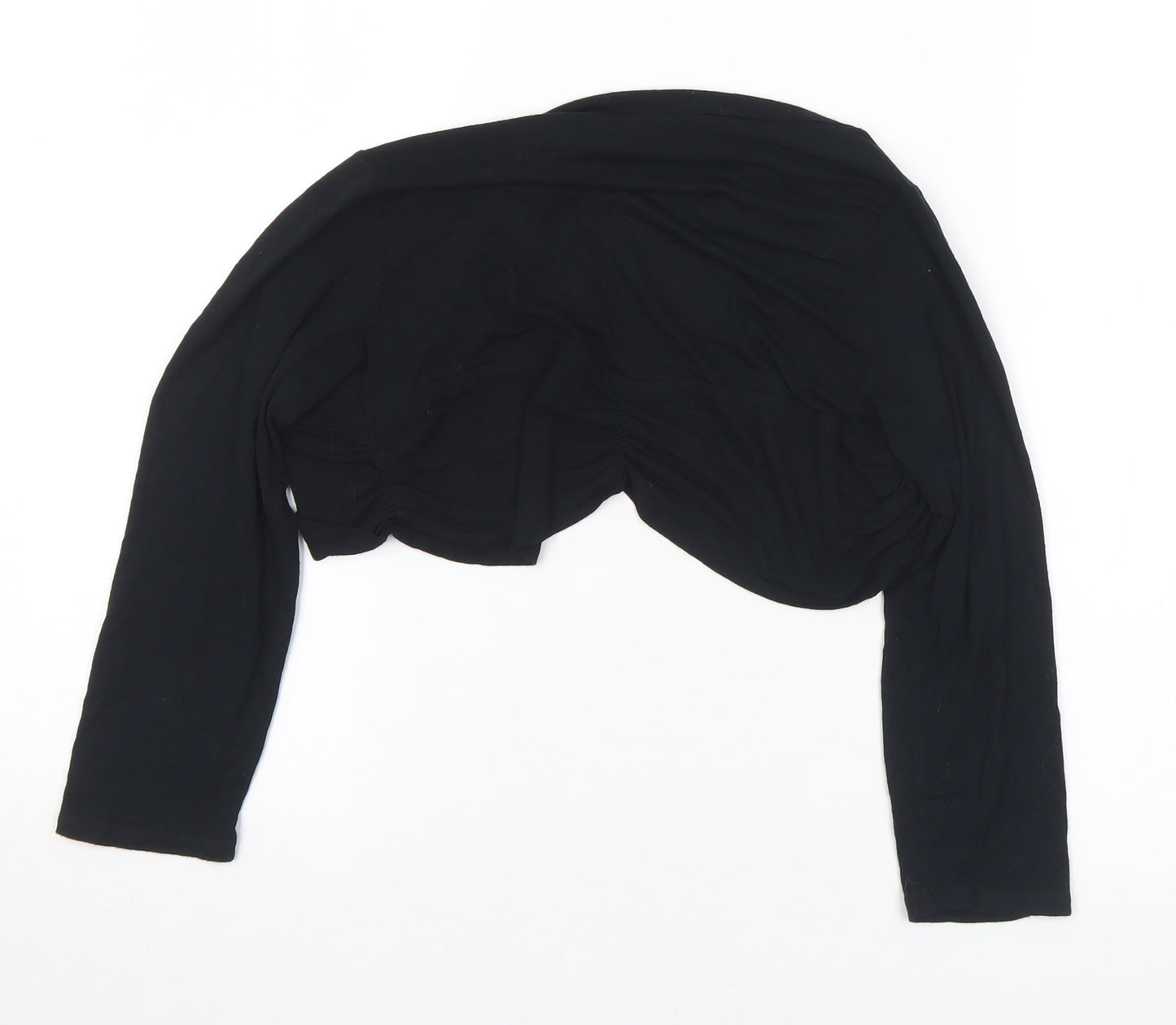 Wallis Womens Black Collared Viscose Cardigan Jumper Size S