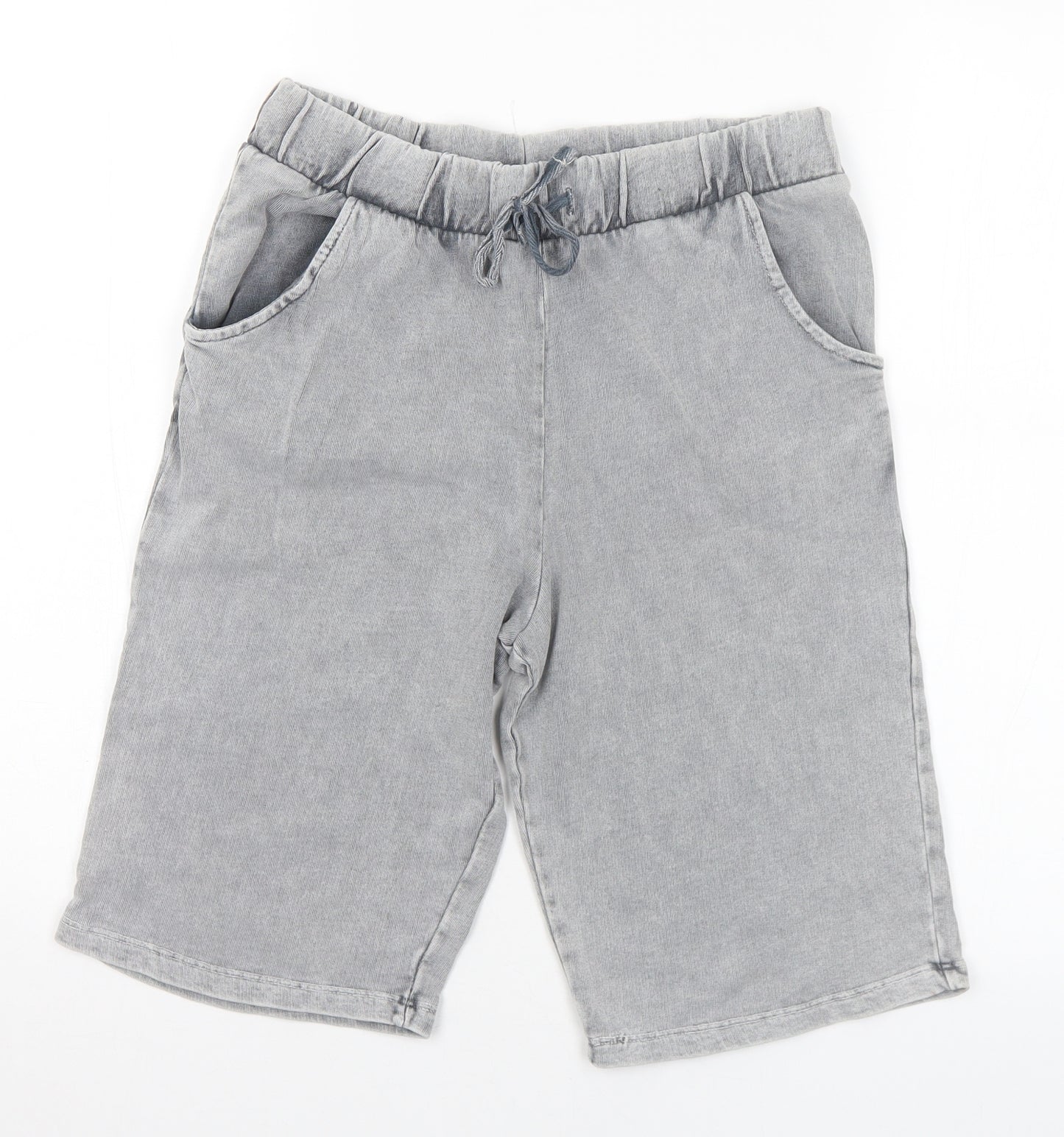F&F Boys Grey Cotton Sweat Shorts Size 12-13 Years Regular Drawstring