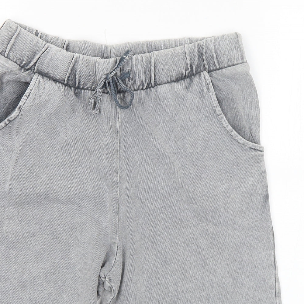 F&F Boys Grey Cotton Sweat Shorts Size 12-13 Years Regular Drawstring