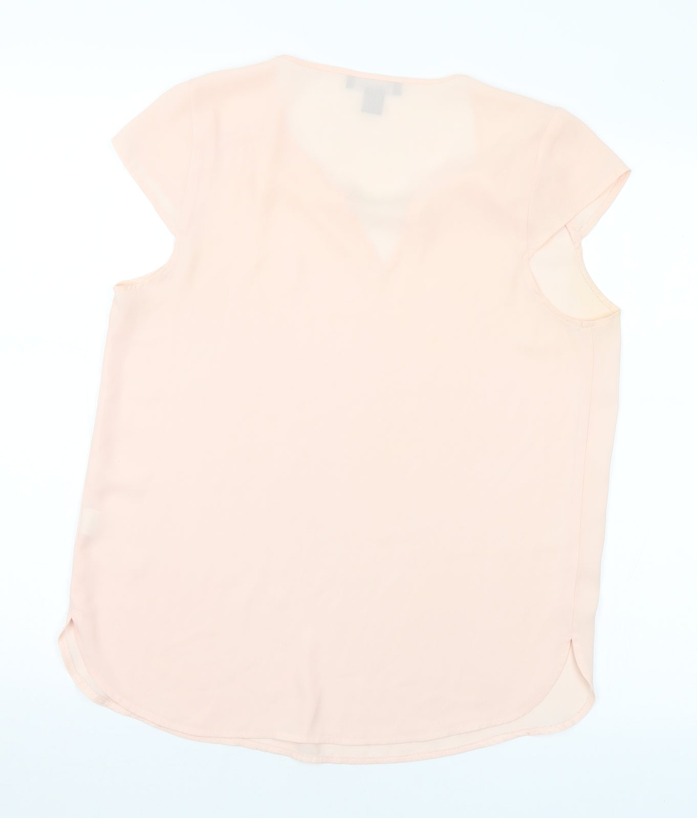 Atmosphere Womens Pink Polyester Basic Blouse Size 12 Round Neck