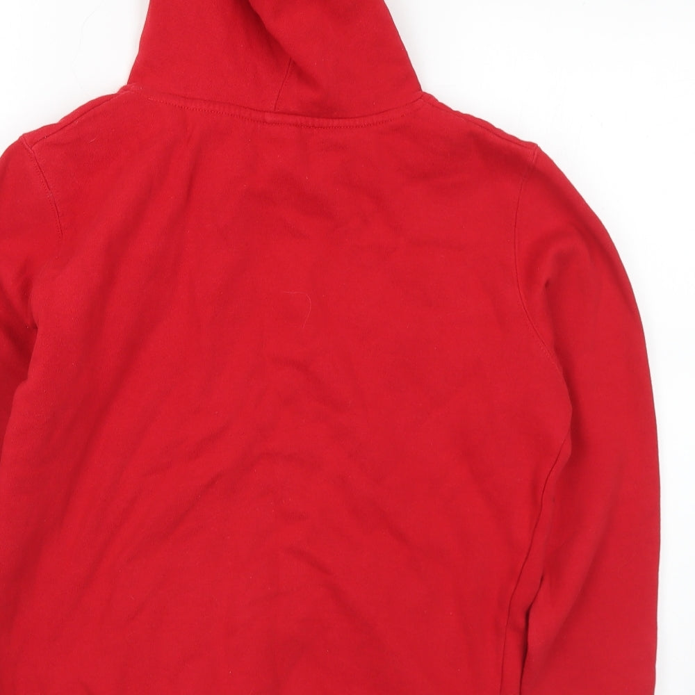 Rugby World Cup Mens Red Cotton Pullover Hoodie Size S - Welsh rugby union