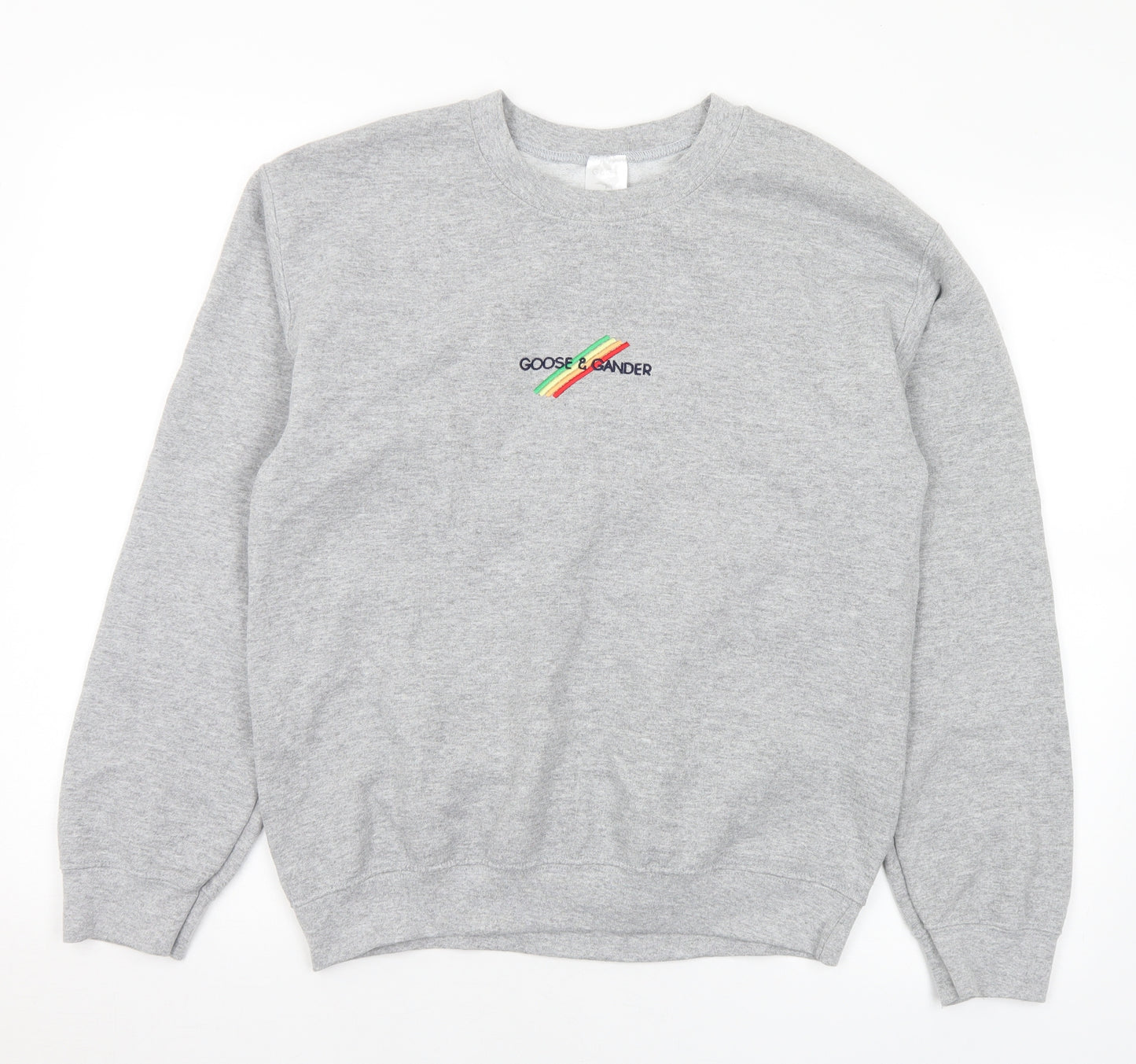 Goose & Gander Mens Grey Polyester Pullover Sweatshirt Size S
