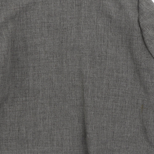 Definitions Womens Grey Jacket Blazer Size 16 Zip