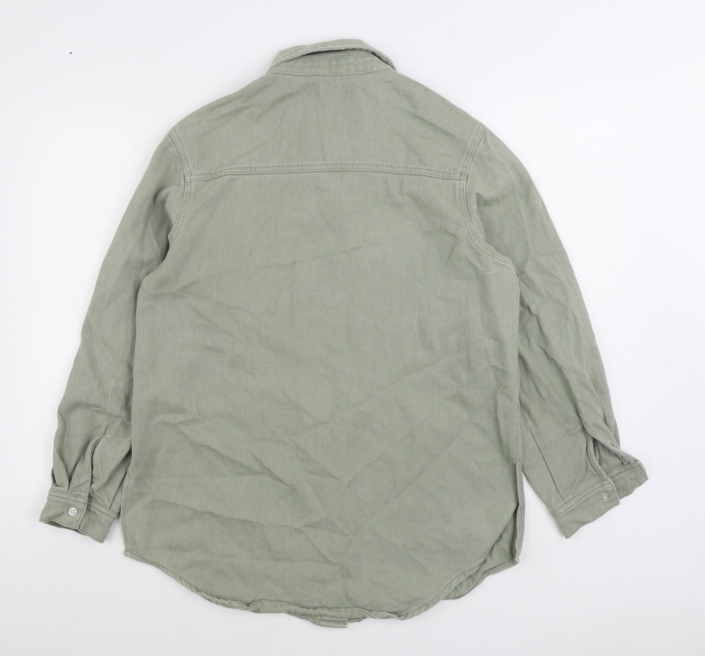 Missguided Womens Green Jacket Size 6 Button