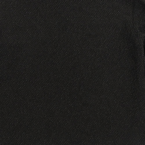 H&M Womens Black Boat Neck Cotton Pullover Jumper Size M