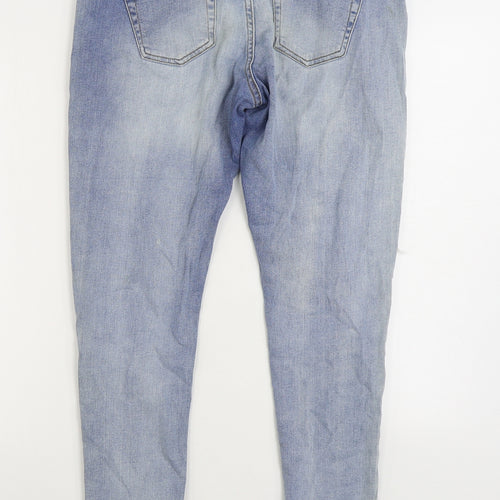 Denim & Co. Womens Blue Cotton Skinny Jeans Size 10 L30 in Regular Zip