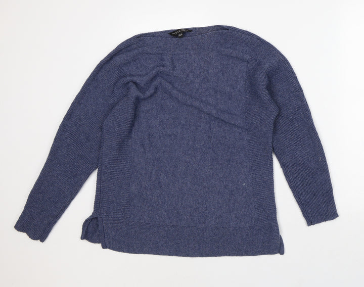 Dorothy Perkins Womens Blue Crew Neck Polyester Pullover Jumper Size 12