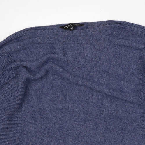 Dorothy Perkins Womens Blue Crew Neck Polyester Pullover Jumper Size 12