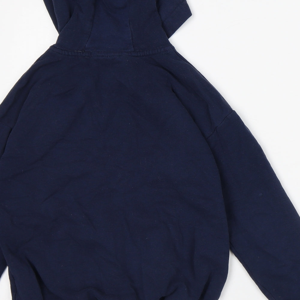 NEXT Boys Blue Cotton Full Zip Hoodie Size 8 Years Zip