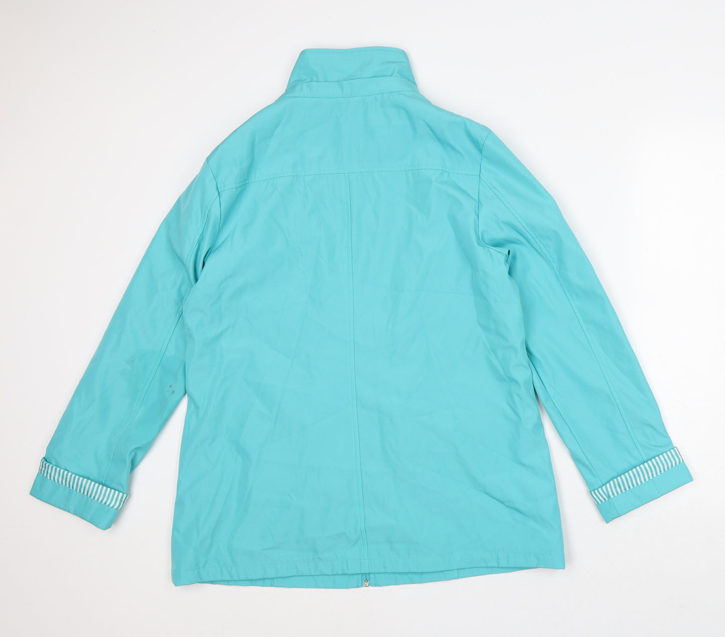 Finesse Womens Blue Jacket Coat Size 10