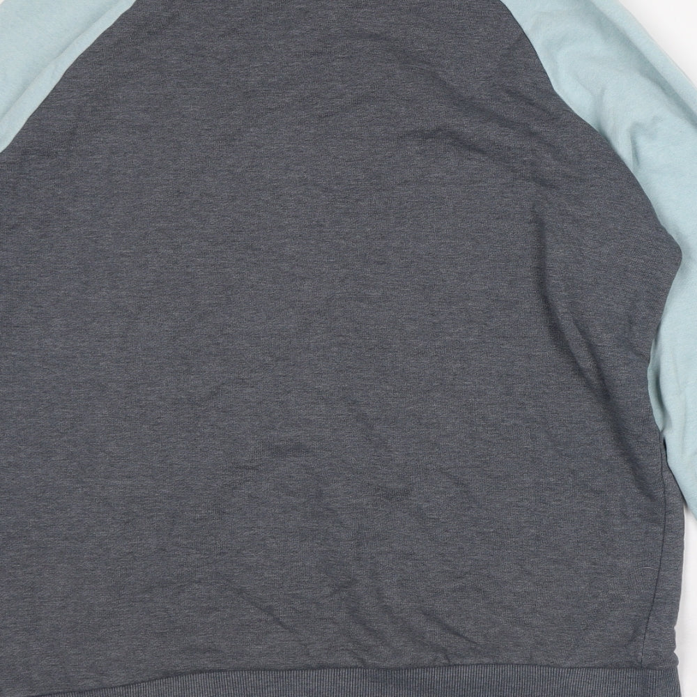 Naketano Mens Grey Cotton Pullover Sweatshirt Size 2XL