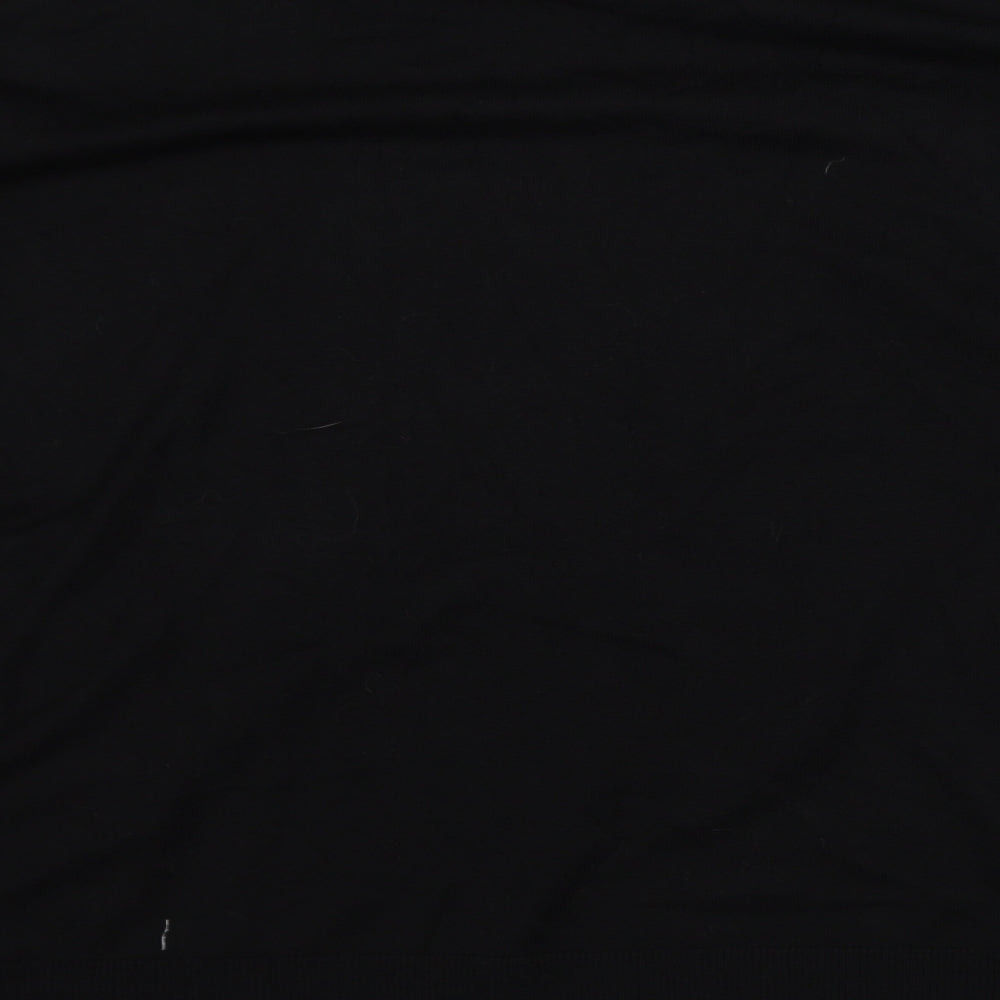 Love Knitwear Womens Black Crew Neck Viscose Pullover Jumper Size 24 - Birds