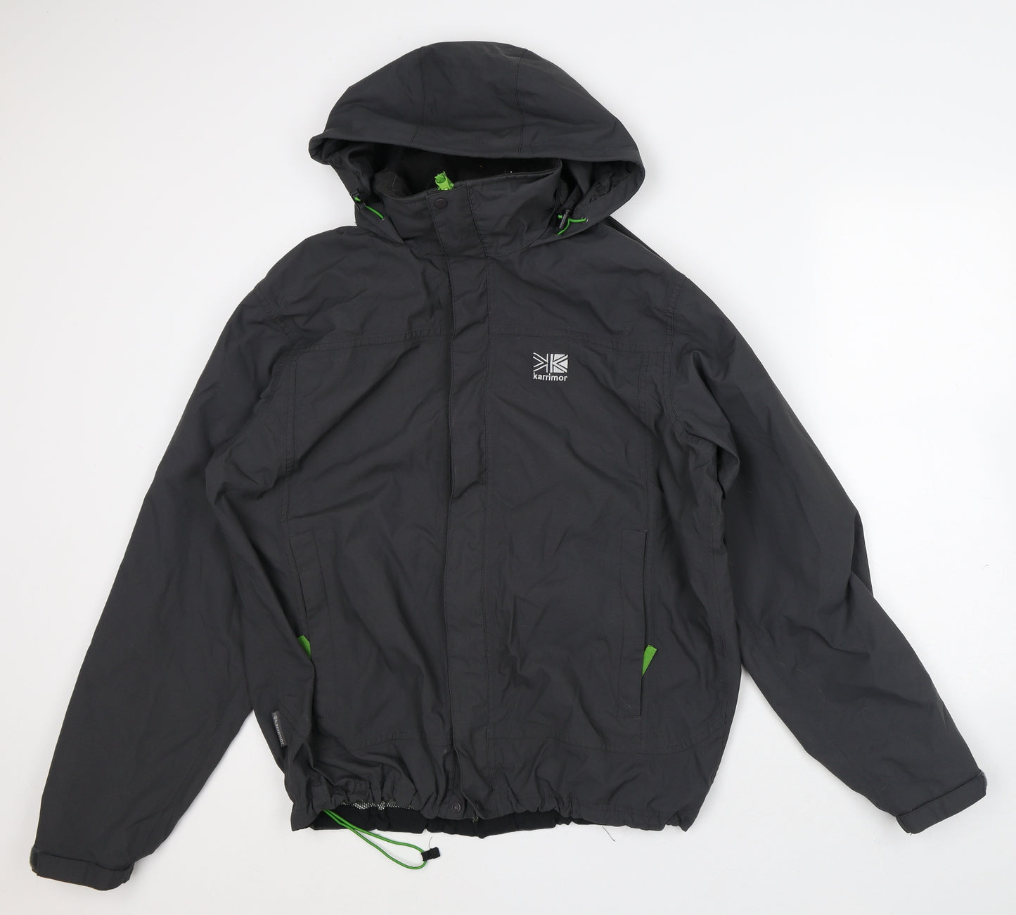 Karrimor Mens Grey Rain Coat Coat Size M Zip